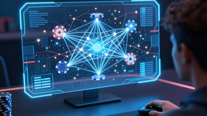 Игрок изучает голографические данные, представляя обзор лучших инструментов анализа MTT 2026 года